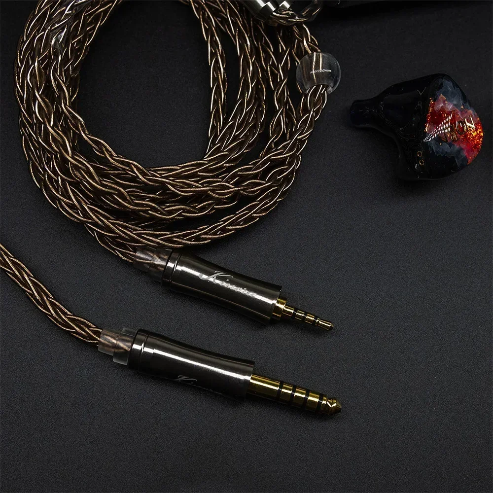 KINERA NORN IEMs HIFI in-Ear Earphone 4BA+1DD Hybrid Drivers Monitor Music DJ Earbuds Headset with 2Pin 0.78mm Detachable Cable 4