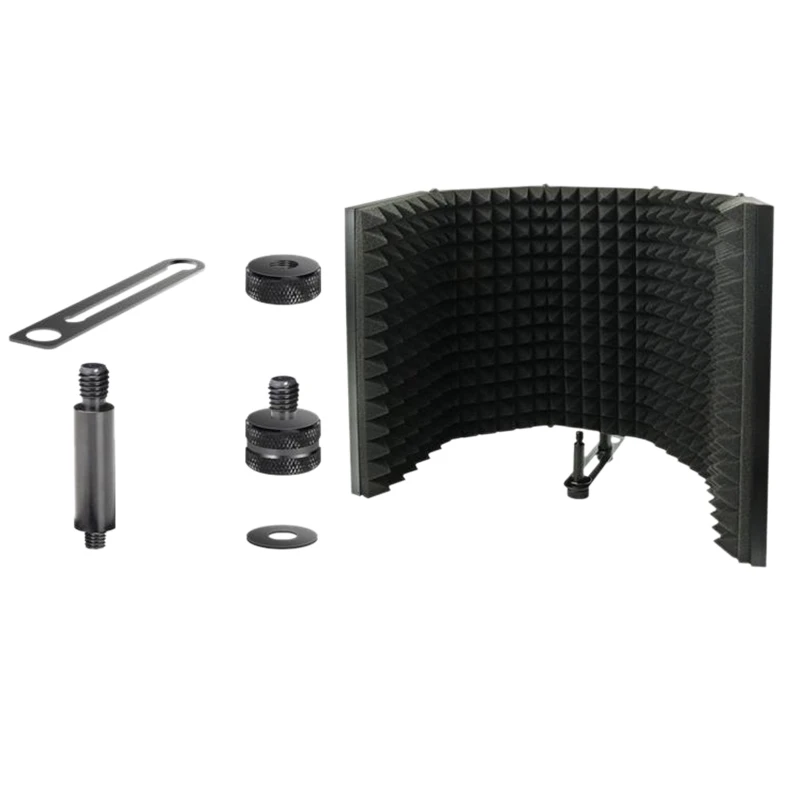 

Microphone Shield for Recording Sound Live Broadcast Microphone Accessories Premium Noise-Absorbing Musical Accessories