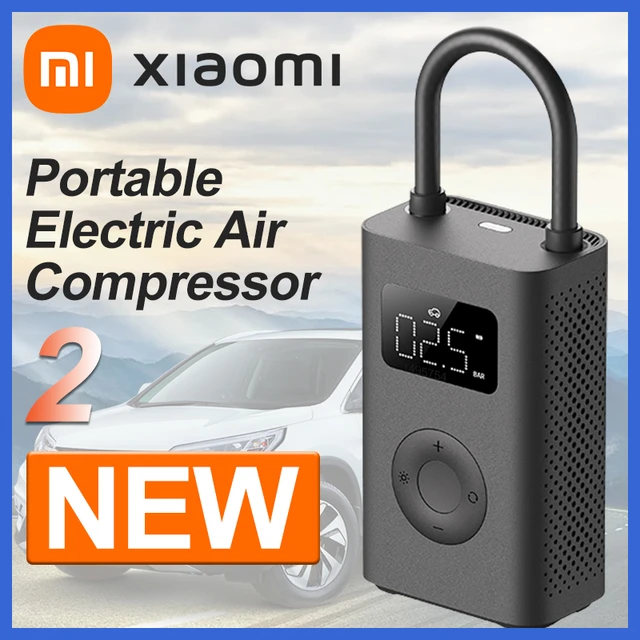 NEW Upgraded】Xiaomi Mini Portable Air Pump 2 Mijia Electric Air Compressor 150PSI Type-C LED Multitool Inflator for Car Bike - Vimarsana News
