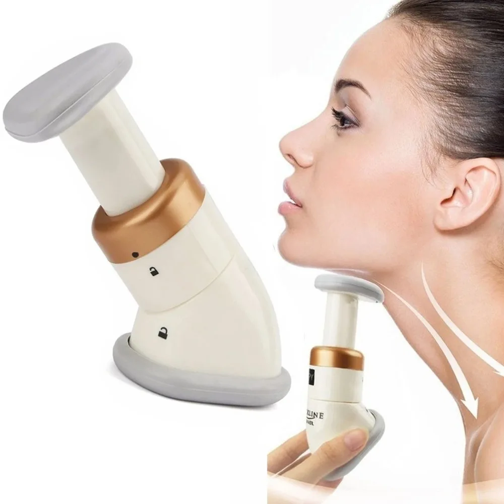 1pc chin massage thin face delicate neck slimmer neckline exerciser reduce double chin wrinkle machine beauty equipment tools 1pc Chin Massage Thin Face Delicate Neck Slimmer Neckline Exerciser Reduce Double Chin Wrinkle Machine Beauty Equipment Tools