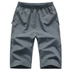Summer Sports Cropped Trousers Quick-drying Large Size 7XL 8XL Men's Casual 3/4 Pants Thin Workout Mens Fashion Baggy Shorts 5