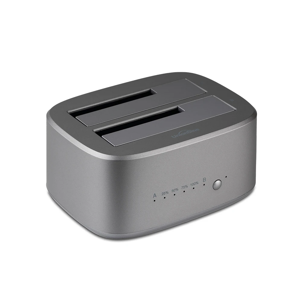 Unionsine-dual Bay Hdd Docking Station com Clone Offline Sata para Usb 3.0 Case Hdd 2.5 3.5 Ssd - Imagem 6