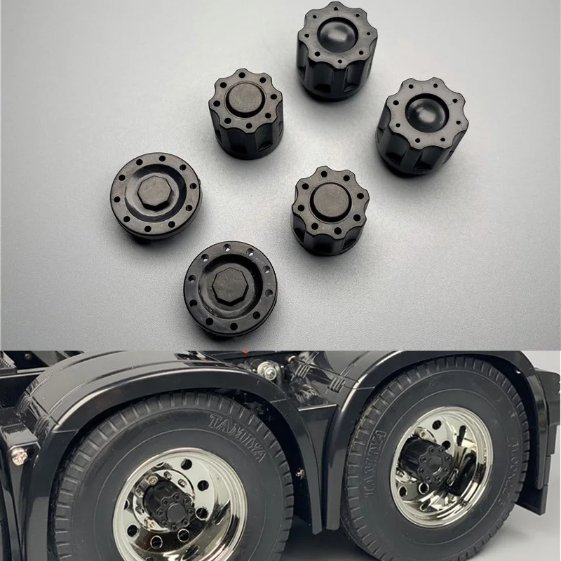 1:10 RC Crawler CNC Metal Wheel Center Caps – M4 Locknut Hub Caps For RC Car Wheels (4pcs)