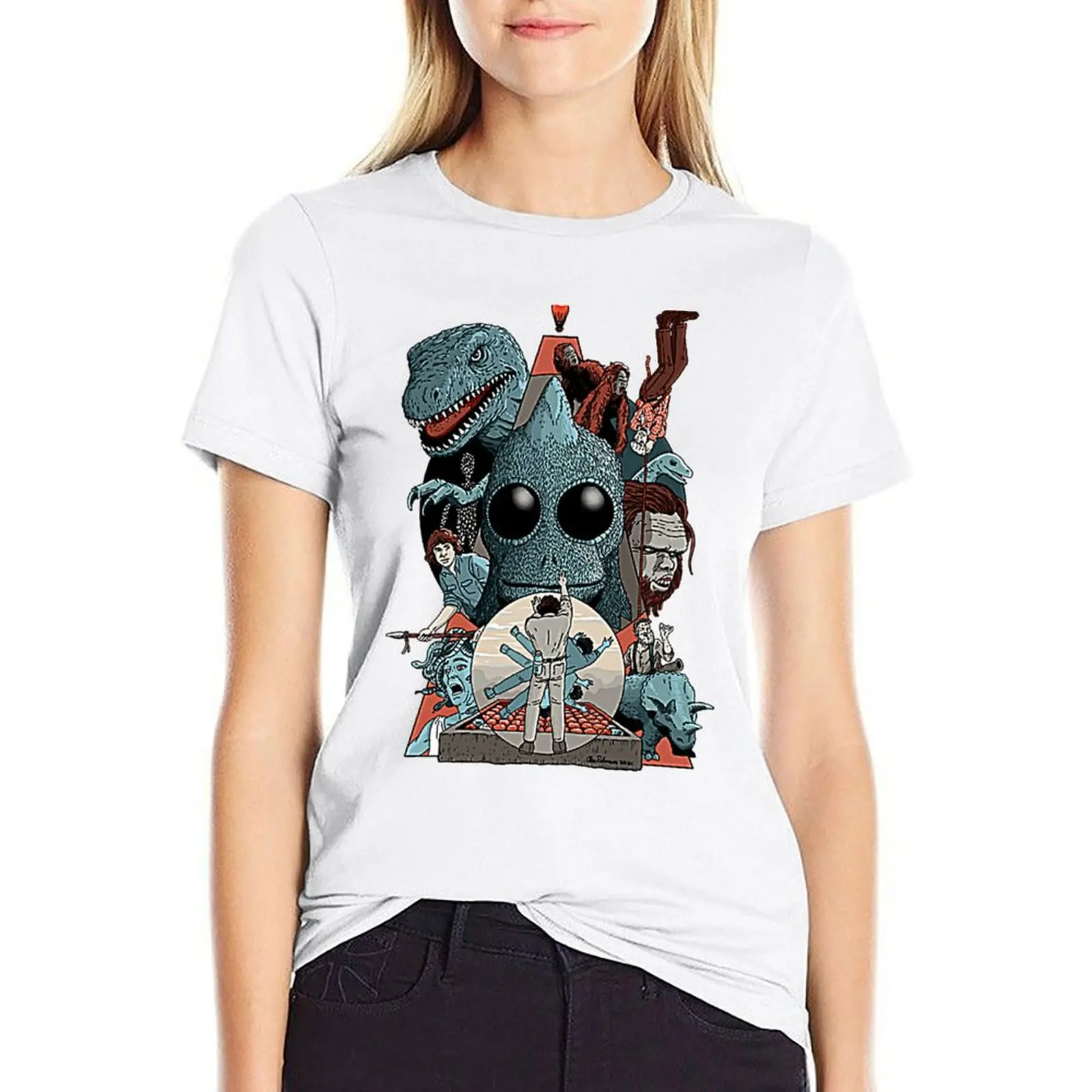 

The Lost Land T-shirt summer tops graphics funny Woman fashion