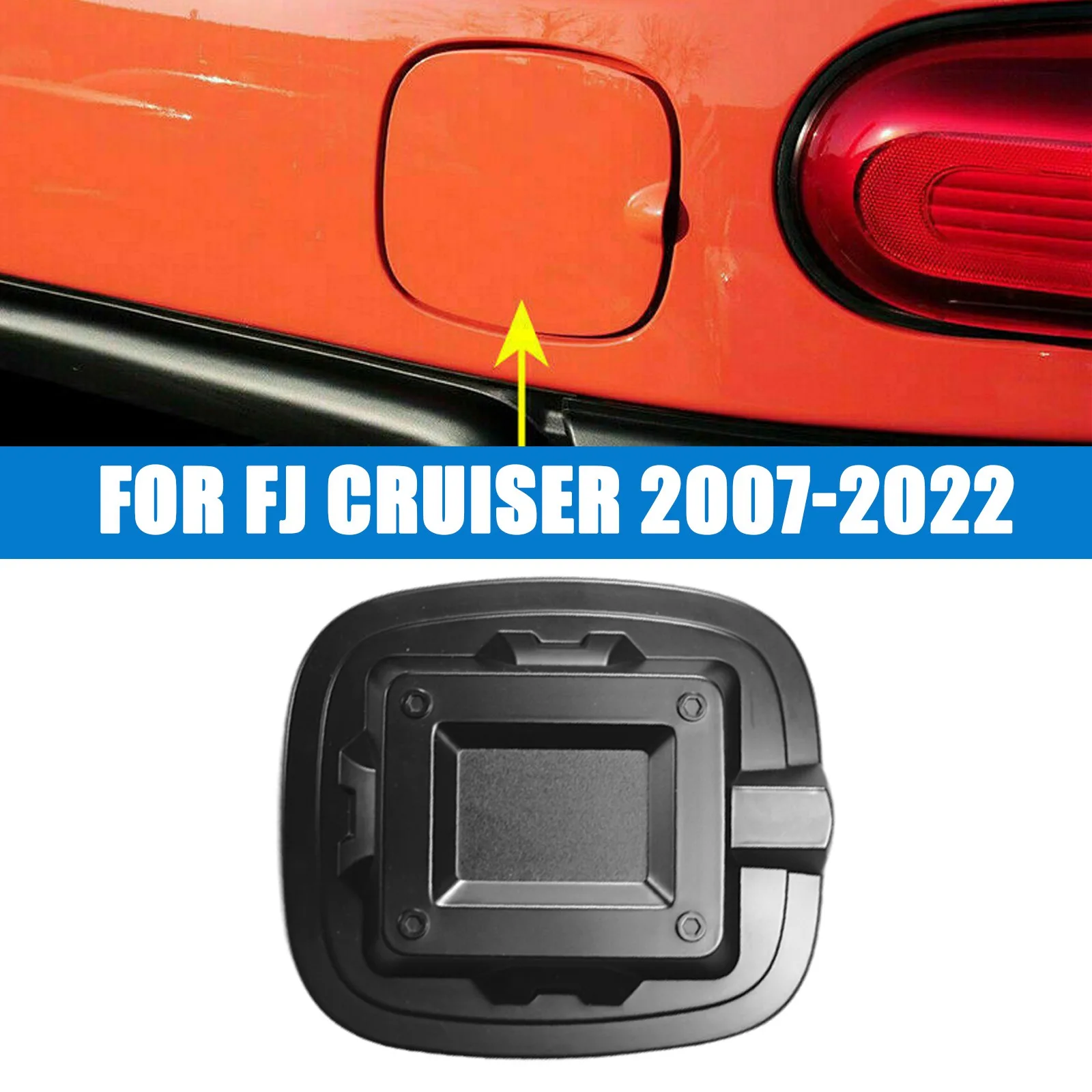 

Exterior Fuel Tank Gas Cap Fuel Tank Cover Trim for FJ Cruiser 2007-2017 Mattte