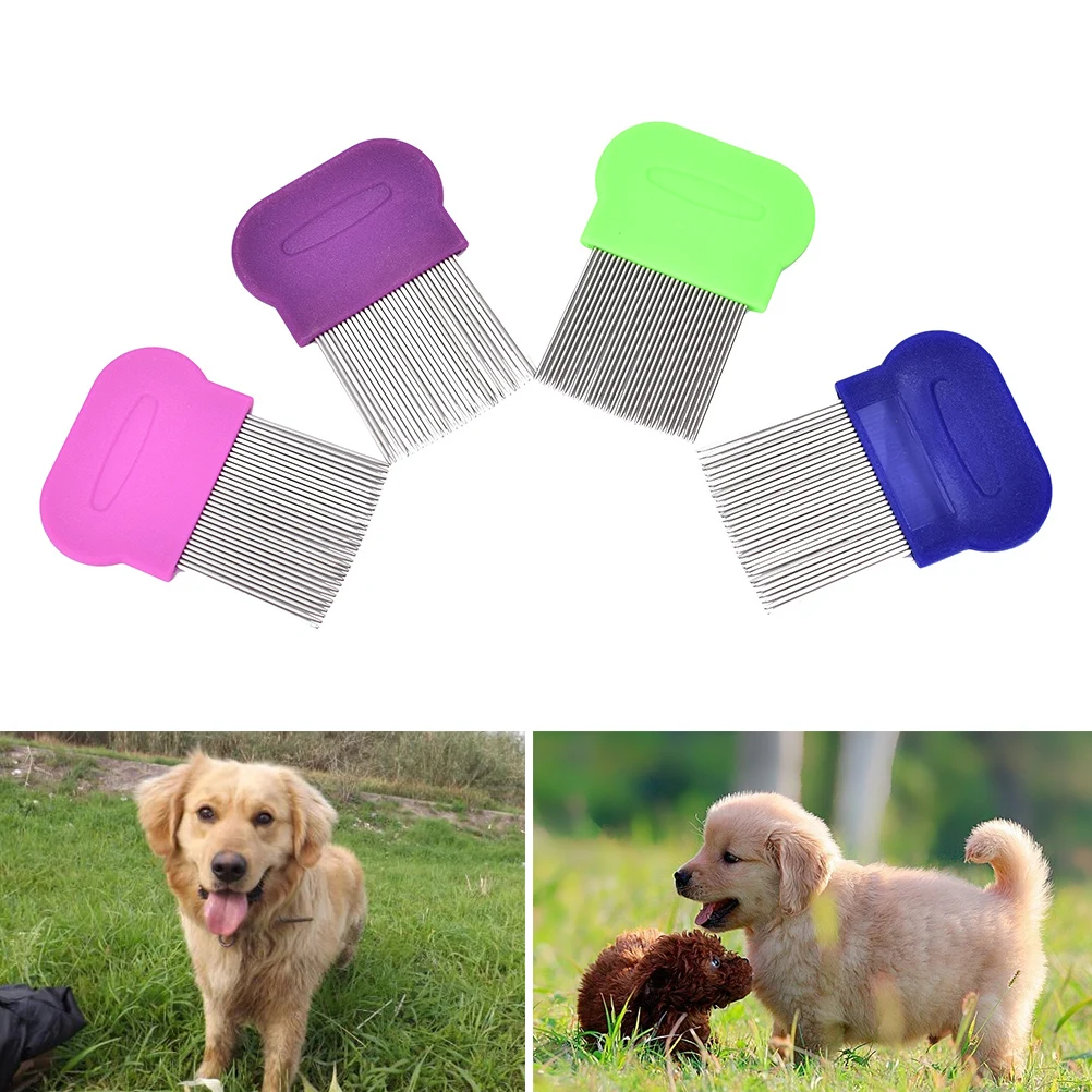 6Styles Stainless Steel Terminator Lice Comb Kids Hair Rid Headlice Super Density Teeth Remove Nits Comb Nit Free, travel hair comb