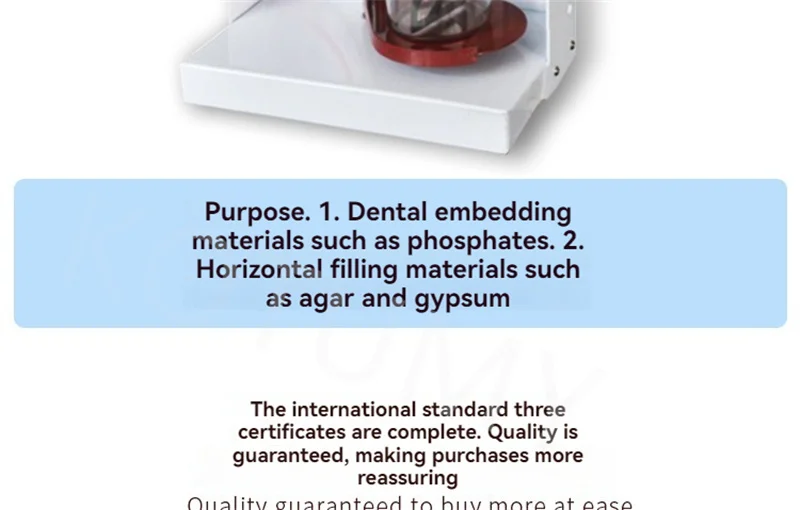 Neue Dental Gips Vakuum Mixer Labor Ausrüstung Unterdruck Vakuum Mixer – Detail 5