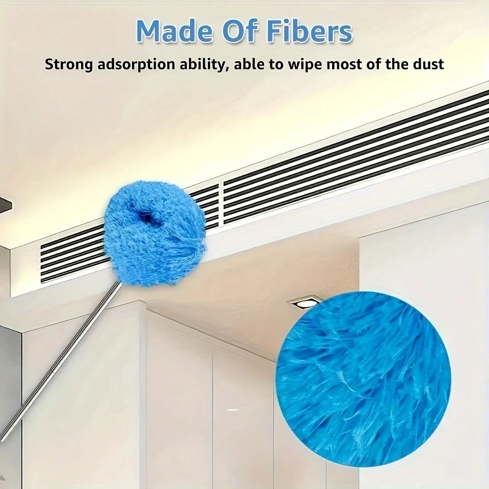 Ceiling Fan Duster Microfiber Duster Brush Telescopic Duster Brush Microfiber Dust Brush Telescopic Dust Brush Telescopic Dust Remover Cleaning Duster Retractable Duster Microfiber Ceiling Fan Duster Extends Up To 80cm Long Handled Dust Locking Reusable Cleaner Brush For Home Effortless Cleaning