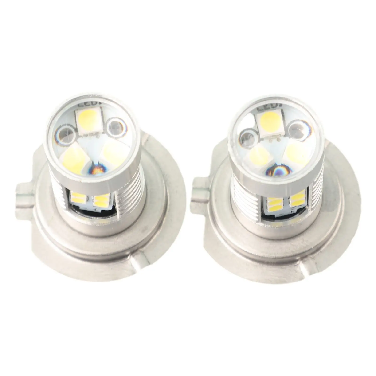H7 LED 헤드라이트 전구 키트, 하이/로우 빔 슈퍼 브라이트, 6000K 화이트 고출력 안개등 전구, 12V 자동차 LED 안개등, 2 개