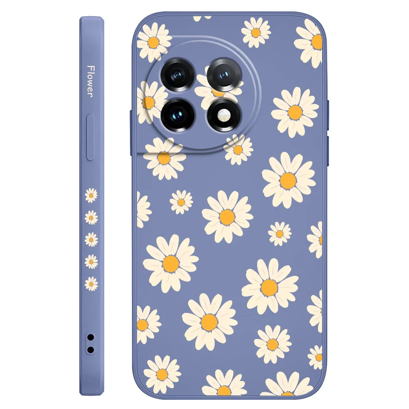 Corrugated Daisy Liquid Silicone Phone Case