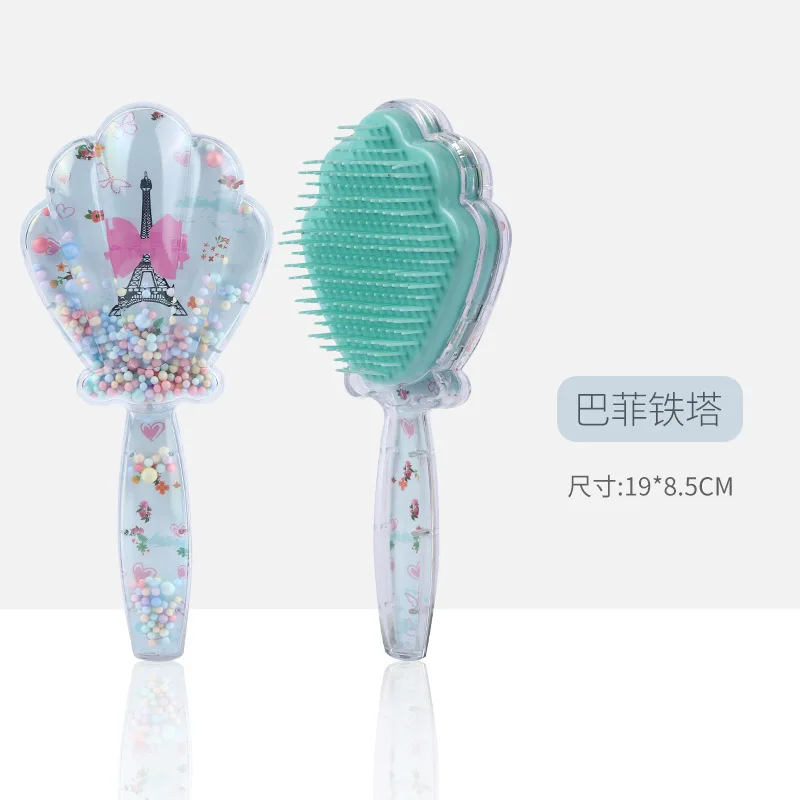Child and Women Hair Comb Portable Shell-shaped Safety Airbag Comb Cute Straighten Hair Brush Massage Hairdressing Products 5