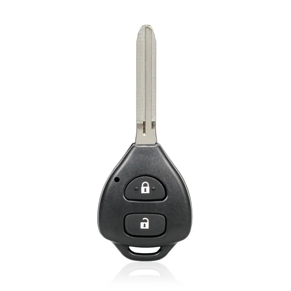 Car Key Shell Key Case 2 Buttons Car Remote Key Shell Case Smart Key Car Case Replacement Keyless Entry Transmitter Shell Fit for Toyota Corolla RAV4