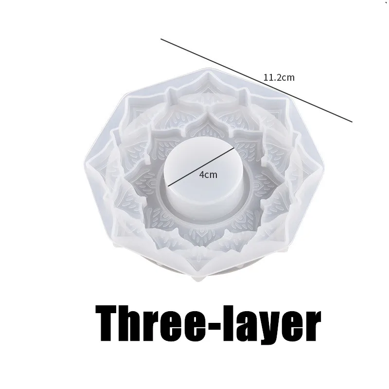 Zayookey Moules En Résine Époxy Pour Bougeoir Moule Silicone