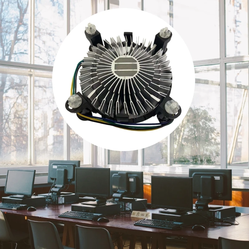 CPU 공기 냉각기 고성능-LGA 775 Dropship용 CPU 공기 라디에이터 유압 베어링