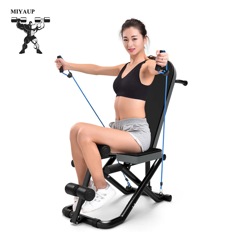 MIYAUP Multifunctional Machine Foldable Dumbbell Stool Weight Loss Fitness Equipment Yoga Inverted Stool
