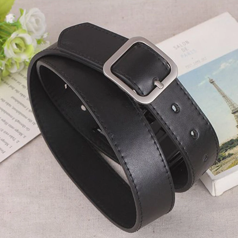 New Slim Waist Belt Korean Version Women's Simple And Adjustable PU Leather Travel Shopping Decoration Jeans Belt Accessories