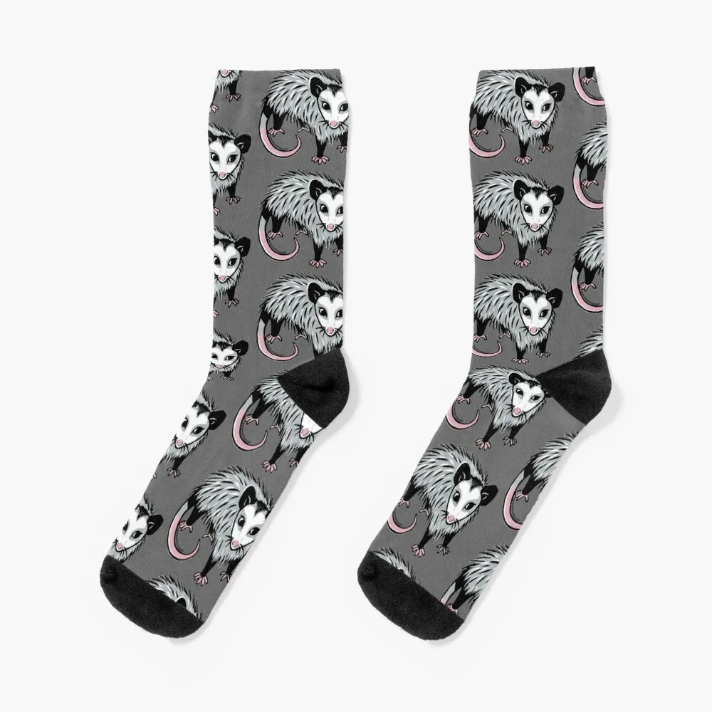 

Baby Possum Linocut Digital Socks shoes aesthetic Socks Women Men's