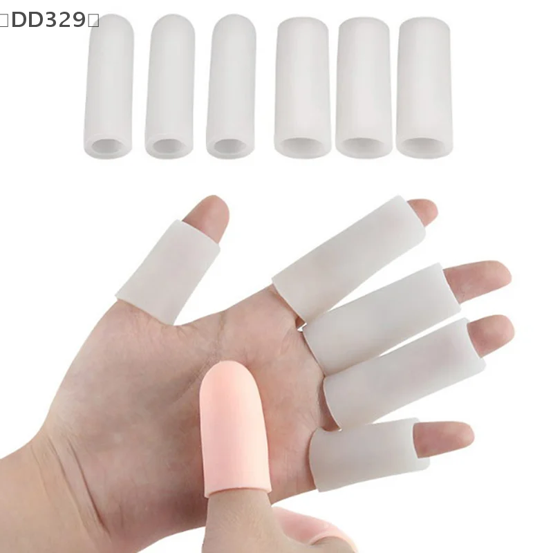 〔DD329〕5 Pcs Silicone Gel Tube Bandage Finger Toe Protector Foot Pain Relief Feet Care