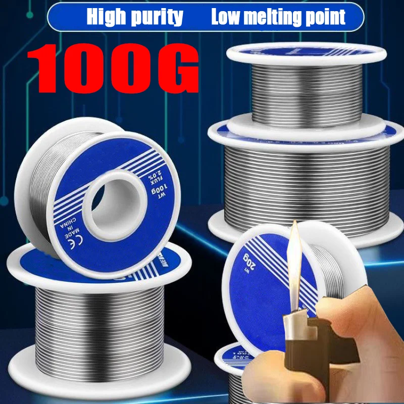 Soldering Wire Electronic Rosin Core Tin Multipurpose Welding Flux Iron Wire Reel for Home Repair
