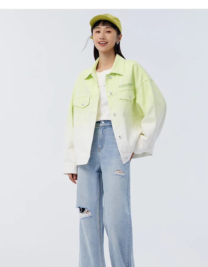 Denim Jacket Women Gradual Loose Temperament Spring New Embroidered Jacket Trend