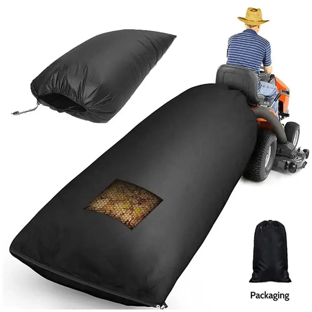

Lawn Tractor Leaf Bag Grass Catcher Bag Garden Leaf Wear-Resistant 420D 200×130cm Bag Oxford Cloth Mower Lawn Bag Grass C2E4