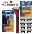 1 Handle 9 Blades