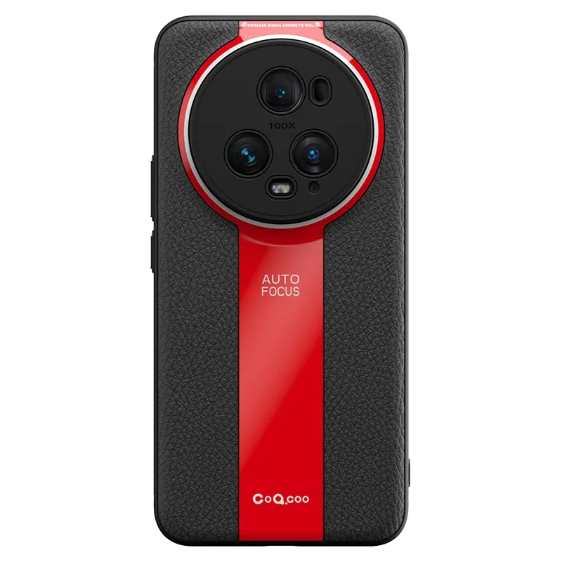 Luxury Lichi Leather Ultra Thin Matte Case with Soft TPU and Lens Protection