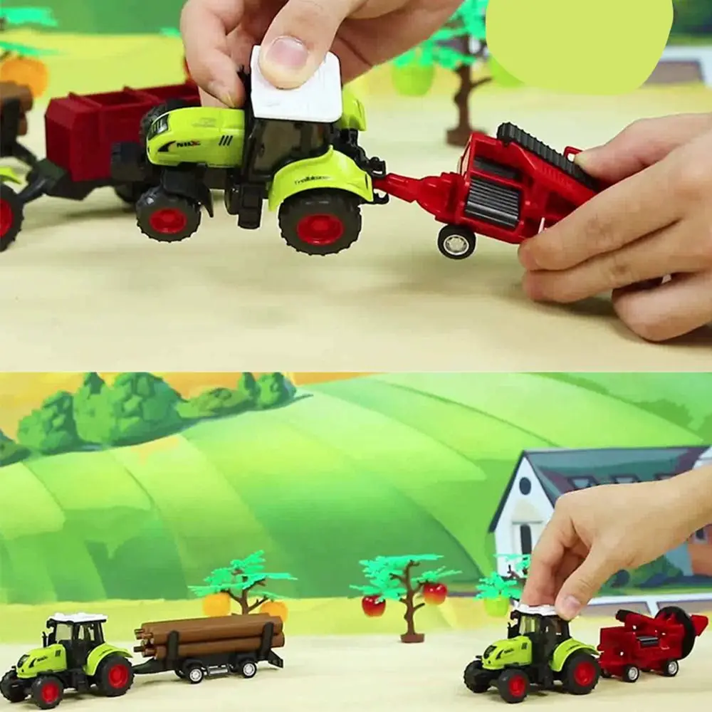 Plastic Inertia Agricultural Engineering Vehicle Rice Truck Construction Simulation Model Simulation Farm Transport Vehicle