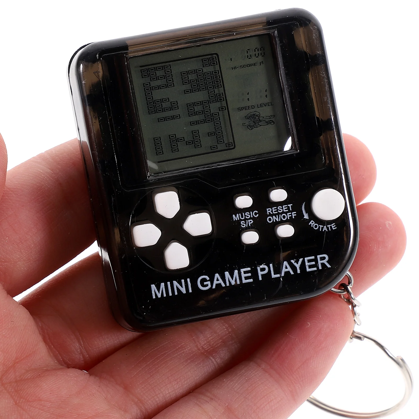 4 Pcs Mini Electronic Game Console Keychain Birthday Party Pendant Bags Compact Decor Plastic Decorative Themed Car Accessory