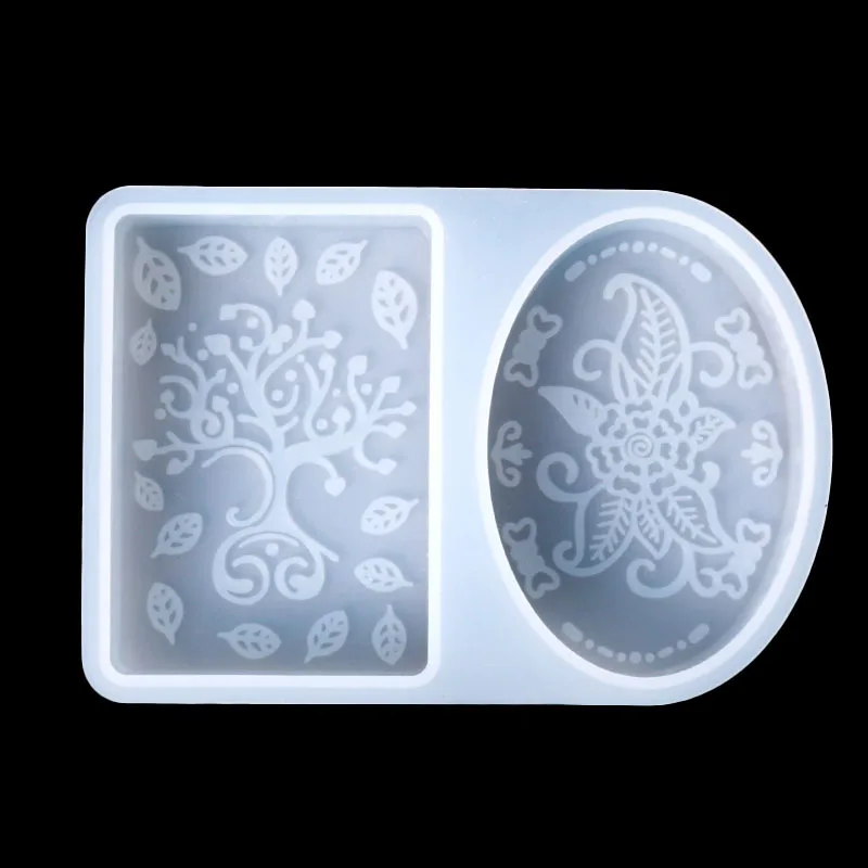 Western Art Plant Pattern Soap Candle Mold DIY Handmade Silicone Soap Mould Plaster Tools 3d Crafts Molds Making Gift