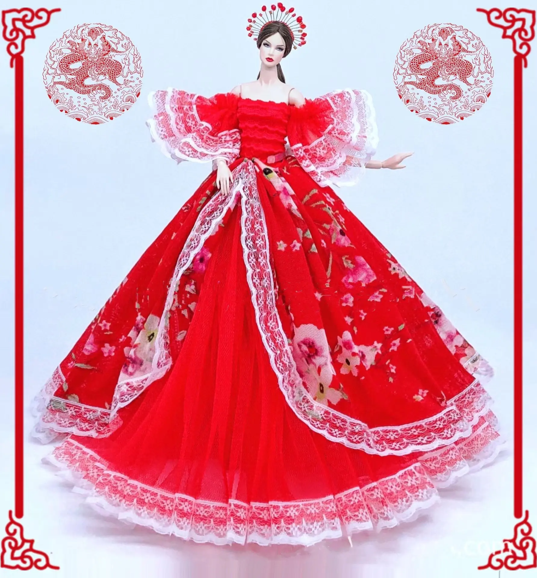 Red Tulle Ballet Dress-fits Dolls Like Barbie - Etsy