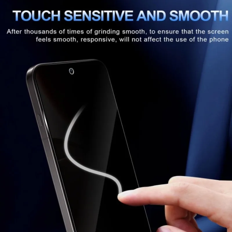Privacy Screen Protector Anti-Peep Tempered Glass Film with Easy Installation Kit