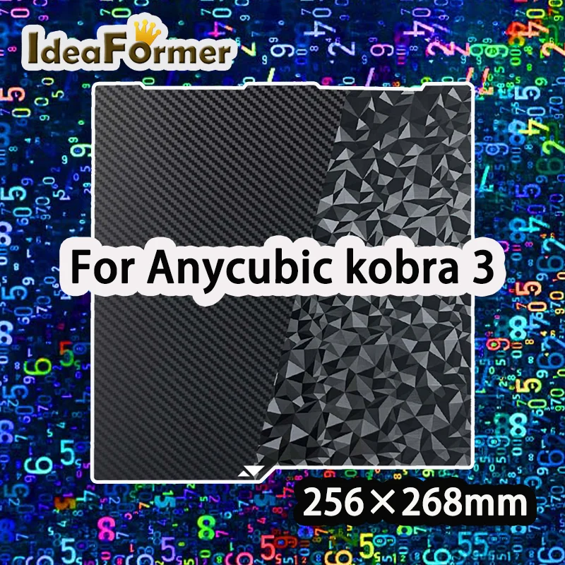 

Для Anycubic kobra 3 модернизированная гладкая Строительная пластина 256x268 мм двухсторонняя пружинная стальная пластина для деталей 3D-принтера.