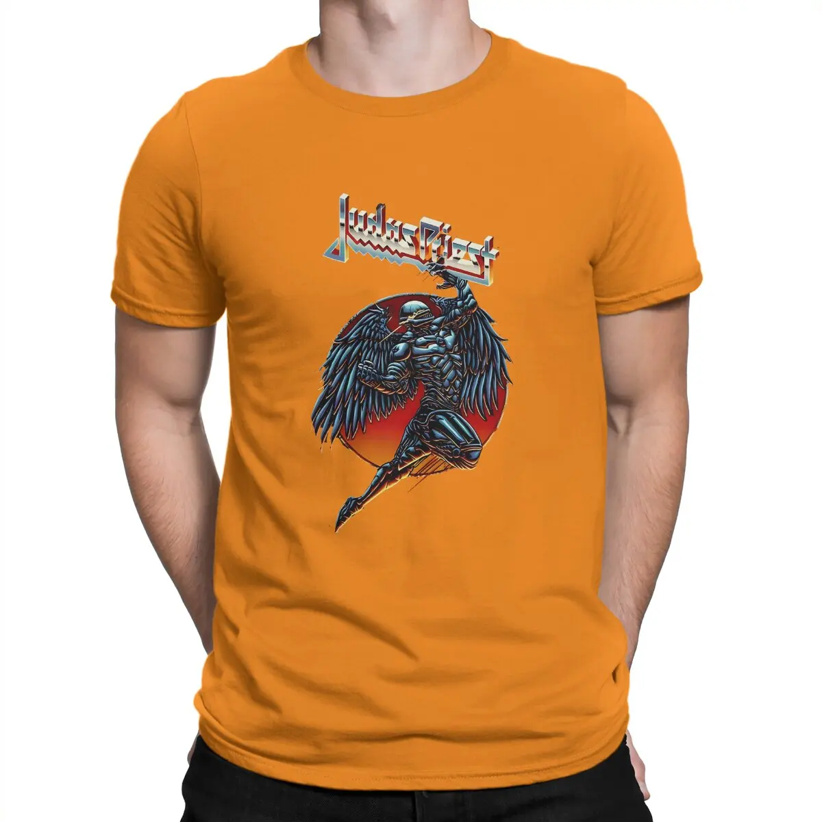 thumbnail image 1 of Camiseta Judas Rock Priest para hombre, JD.2 Grendbok, camiseta de moda de heavy metal, ropa urbana hipster, 1 of 7