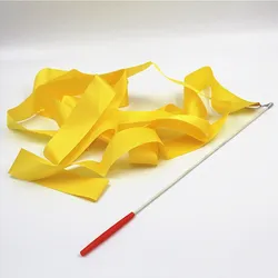 2 Meters 4M 6M Colorful Gym Ribbons Dance Ribbon Rhythmic Art Gymnastics Ballet Streamer Twirling Rod Rainbow Stick Training