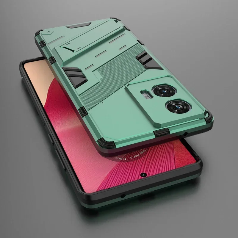 Heavy Duty Armor Phone Case with Kickstand - Shockproof Hard PC Back Cover