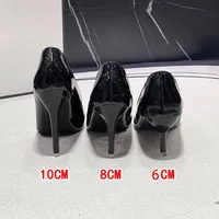 Sexy Black Sole Thin 6cm 8cm 10cm Heel High Heels Classic Style Black Office Work Shoes light Lady Pumps Plus Size 43 1