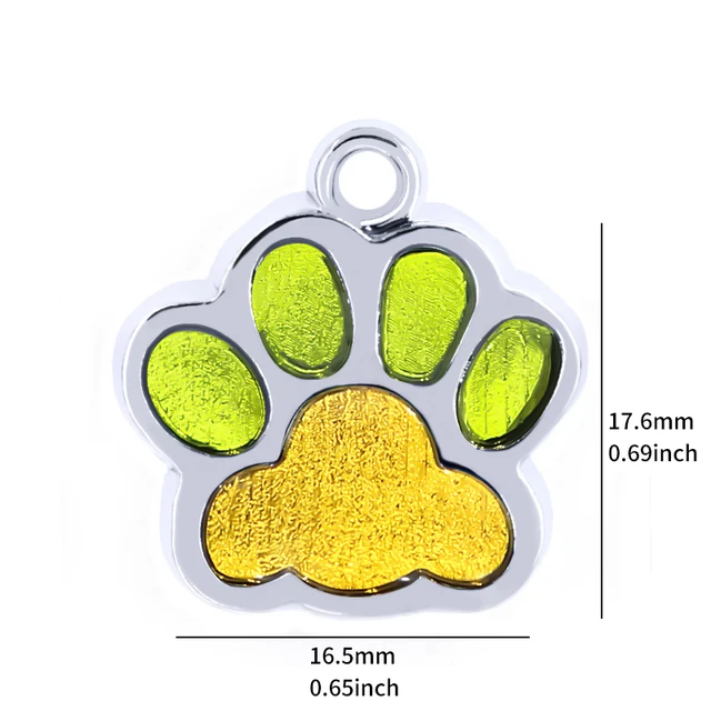 Personalized Engraving Pet Cat Name Tags Customized Dog ID Tag Collar Accessories Nameplate Anti-lost Pendant Metal Keyring New M Size 06