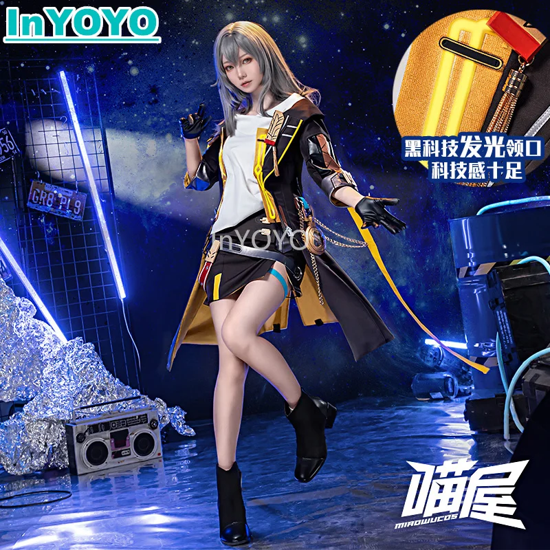 

InYOYO Trailblazer Stelle косплей игры Honkai: Star Rail костюм, модная форма, платье, парики, наряд для Хэллоуина, одежда для вечеринки, Новинка
