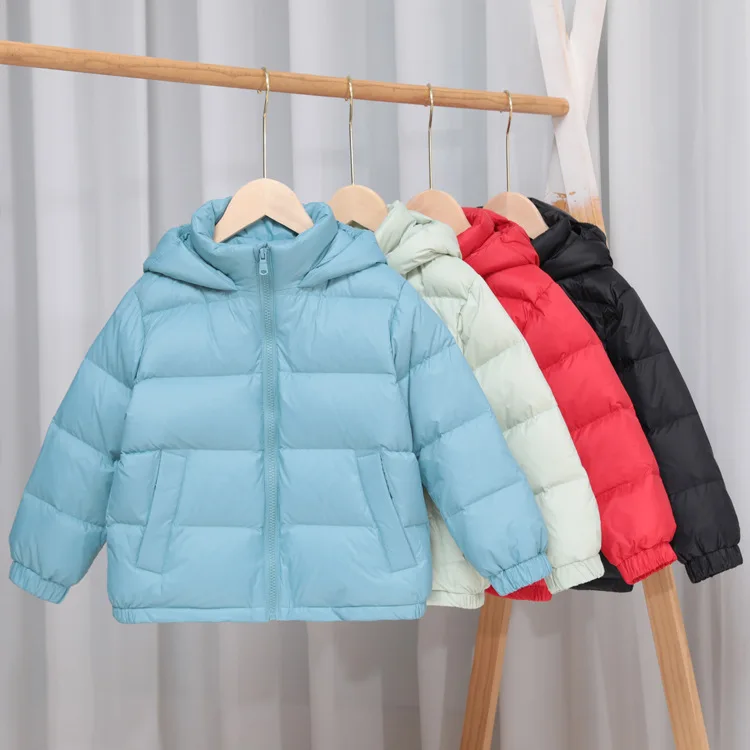 

2022 New Children's down Jacket Hoody Unisex 90 White Duck down Warm Ushanka Casual Thick Coat Trendy One Piece Dropshipping