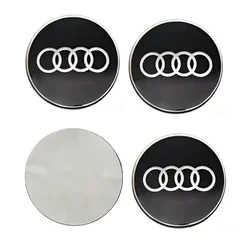Premium Car Wheel Center Hub Cap Badge Logo Stickers (Set of 4) - 65MM (E)