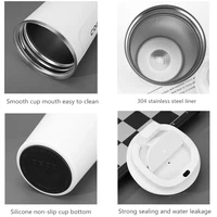 Thermo Cafe Coffee Mug Car Thermos Mug 380/510ML Leak_Proof Travel Thermo Cup for Tea Water Coffee Double Stainless Steel 5
