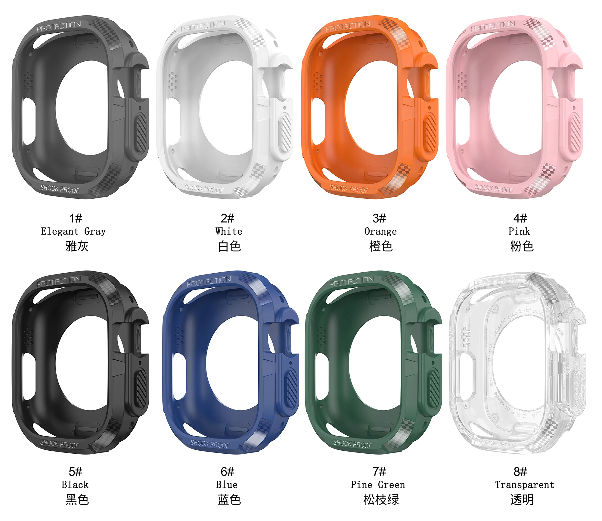  ġ Ʈ 2  TPU ȣ ̽, Ǹ  Ŀ , ̿ġ ø 9, 8, 7, 6, 5, 4 , 44mm, 45mm