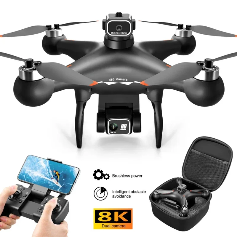 

New Professional 8K WIFI FPV Camera S116 MAX Drone GPS 360° Obstacle Avoidance Brushless Motor RC Quadcopter Mini Dron Toy