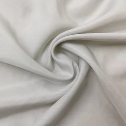 Luxurious Mulberry Silk Cotton Blend Fabric in White and Black - Perfect for Dresses, Scarves, and Decorations (22 silver)