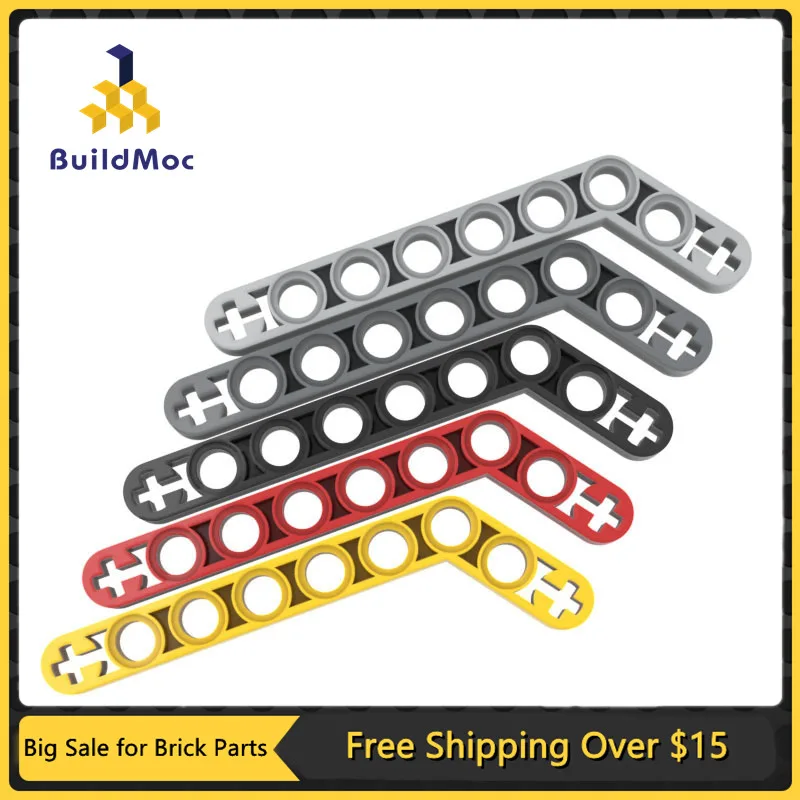 Moc Assemblaggi Particelle 32271 42160 High-Tech Liftarm Modificato Fascio 1X9 Piegato (7 - 3) Blocchi Di Costruzione Spessi Parti Bambini Giocattolo 