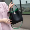Genuine Leather Bucket Bag Handbag Top Layer Leather Women's Crossbody Bag Shoulder Bag Fashion New 2025 2