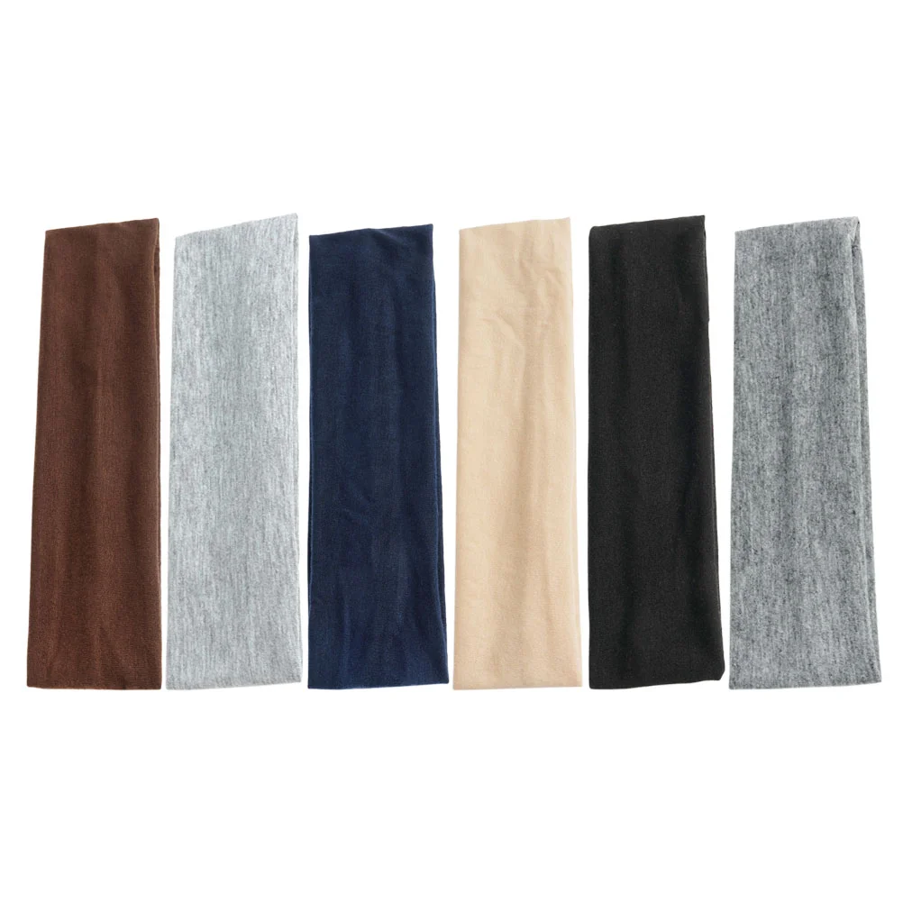 

6pcs Women Headbands Cotton Stretchy Headbands Workout Yoga Running Hair Bands