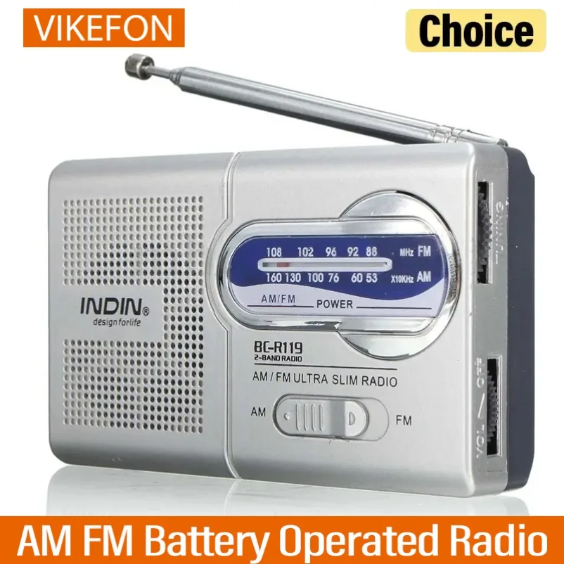 BC-R119 Radio Portable AM FM Battery Operated