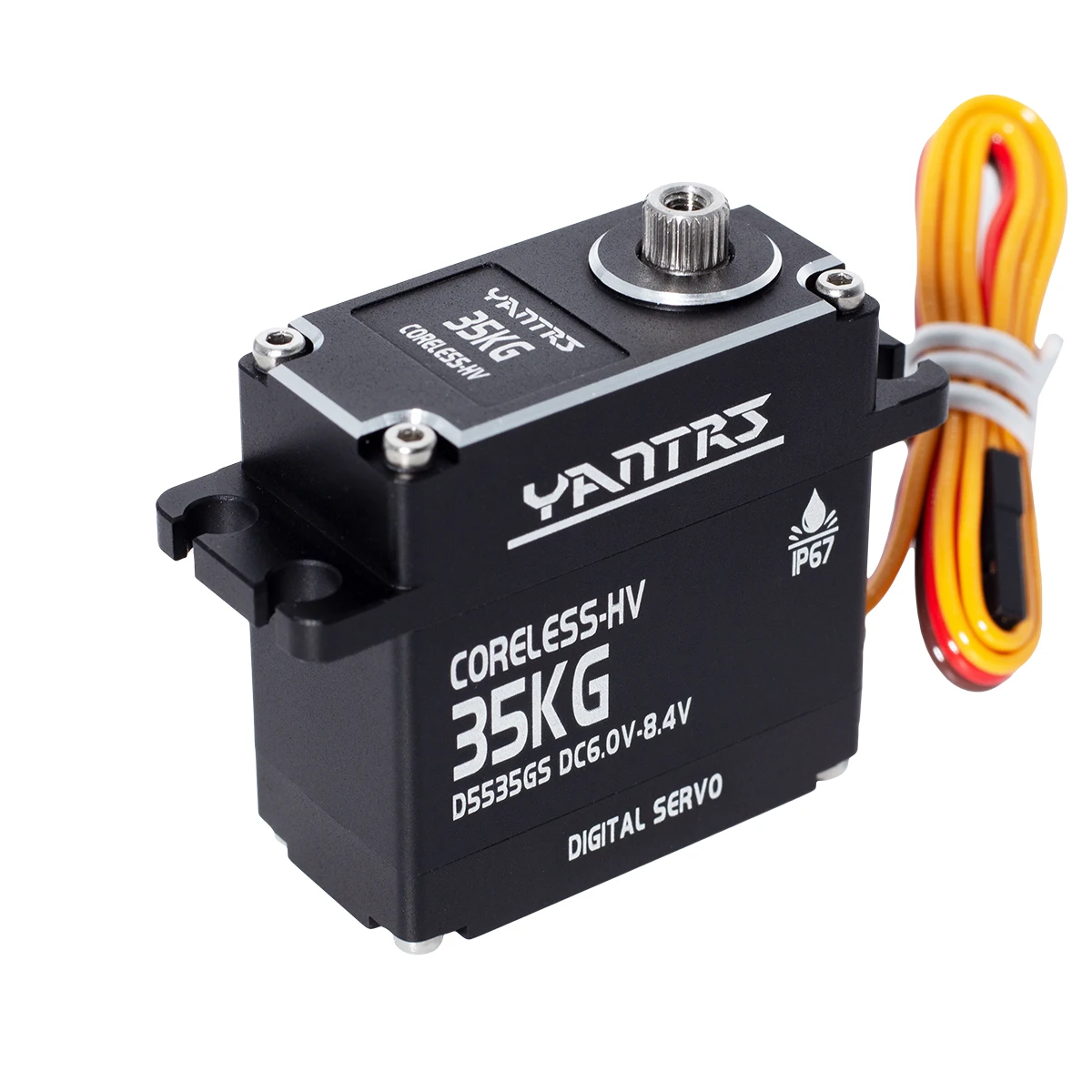 Yantrs Waterproof Rc Steering Servo 35kg 180°270°360°aluminum Case